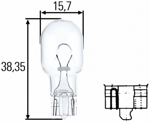 ŻARÓWKA W16W 12V