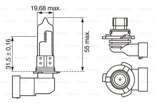 ŻARÓWKA HB3 12V XENON BLUE