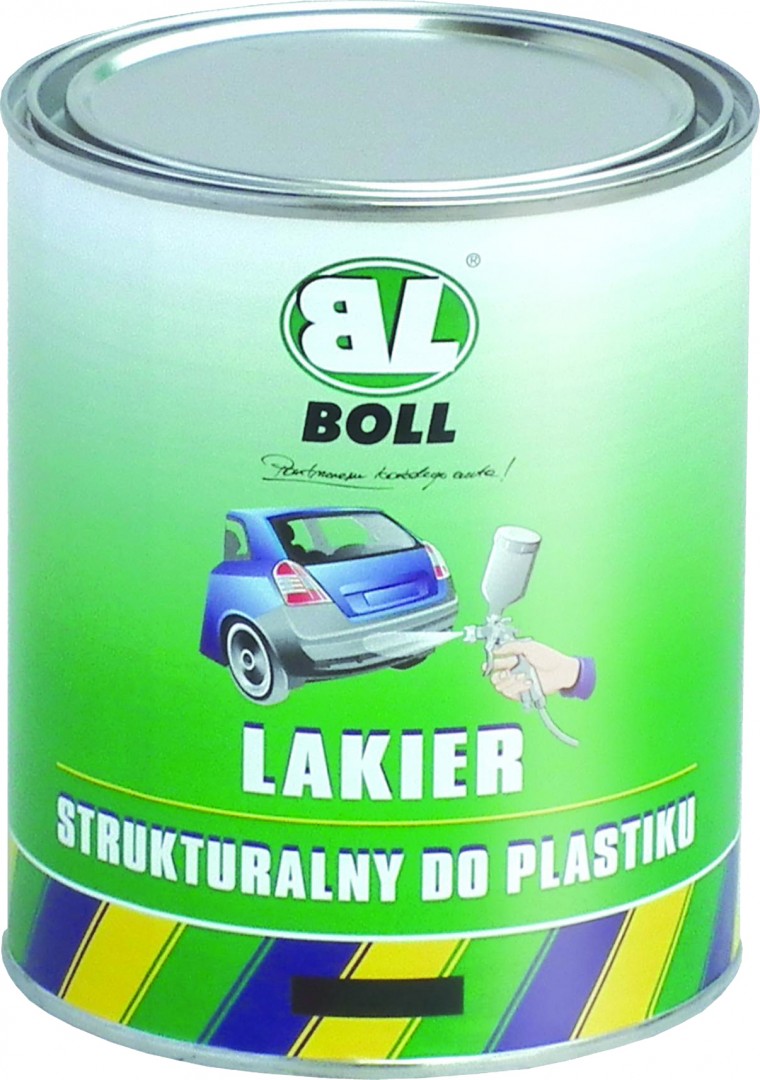 LAKIER STRUKTURALNY CZARNY /1L DO PLASTI