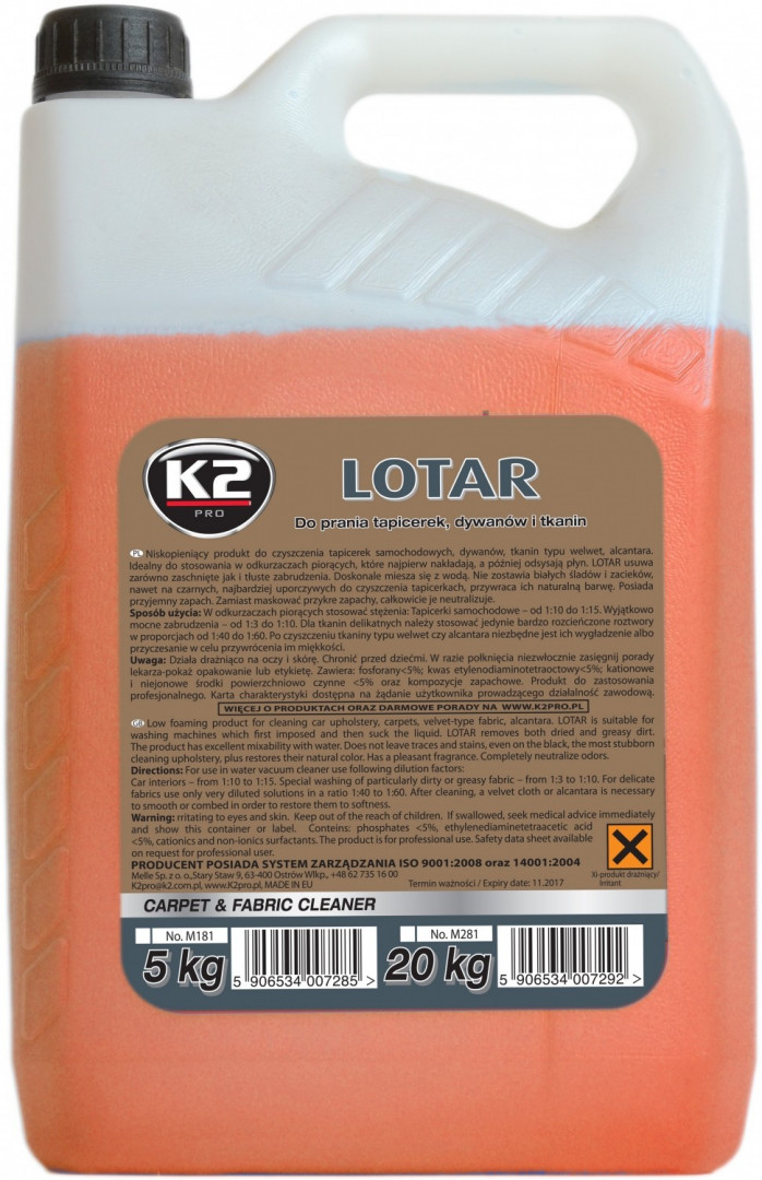 SRODEK DO CZYSZCZ.TKANIN /5L/LOTAR PRO