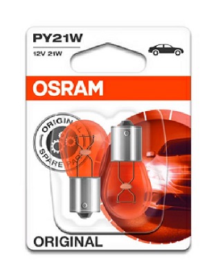 ZAROWKA POMOCN.12V 21W PY21W OSRAM/ 2SZT