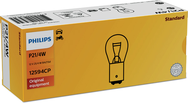 ZAROWKA POMOCN.12V P21W/4W PHILIPS/10SZT