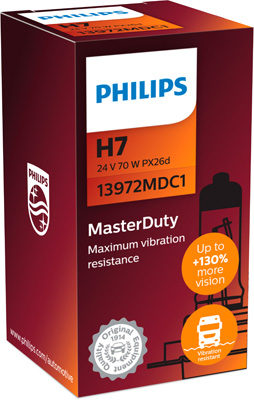 ZAROWKA HAL.H7 24V 70W PHILIPS MASTER DU