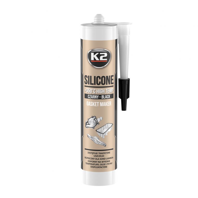CZARNY SILIKON +350°C 300G