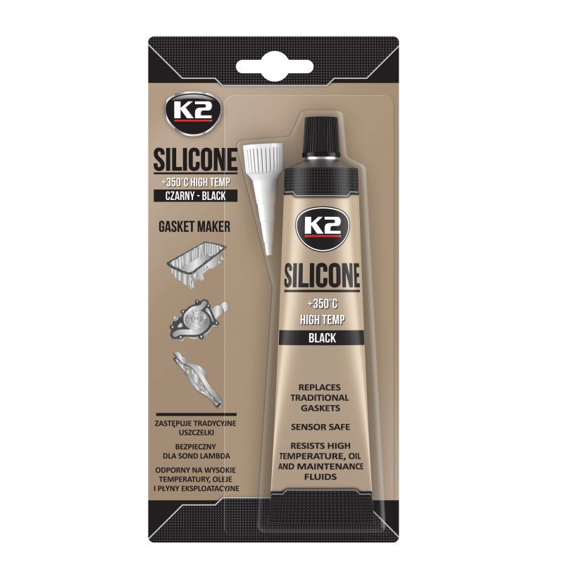 CZARNY SILIKON +350°C 85G
