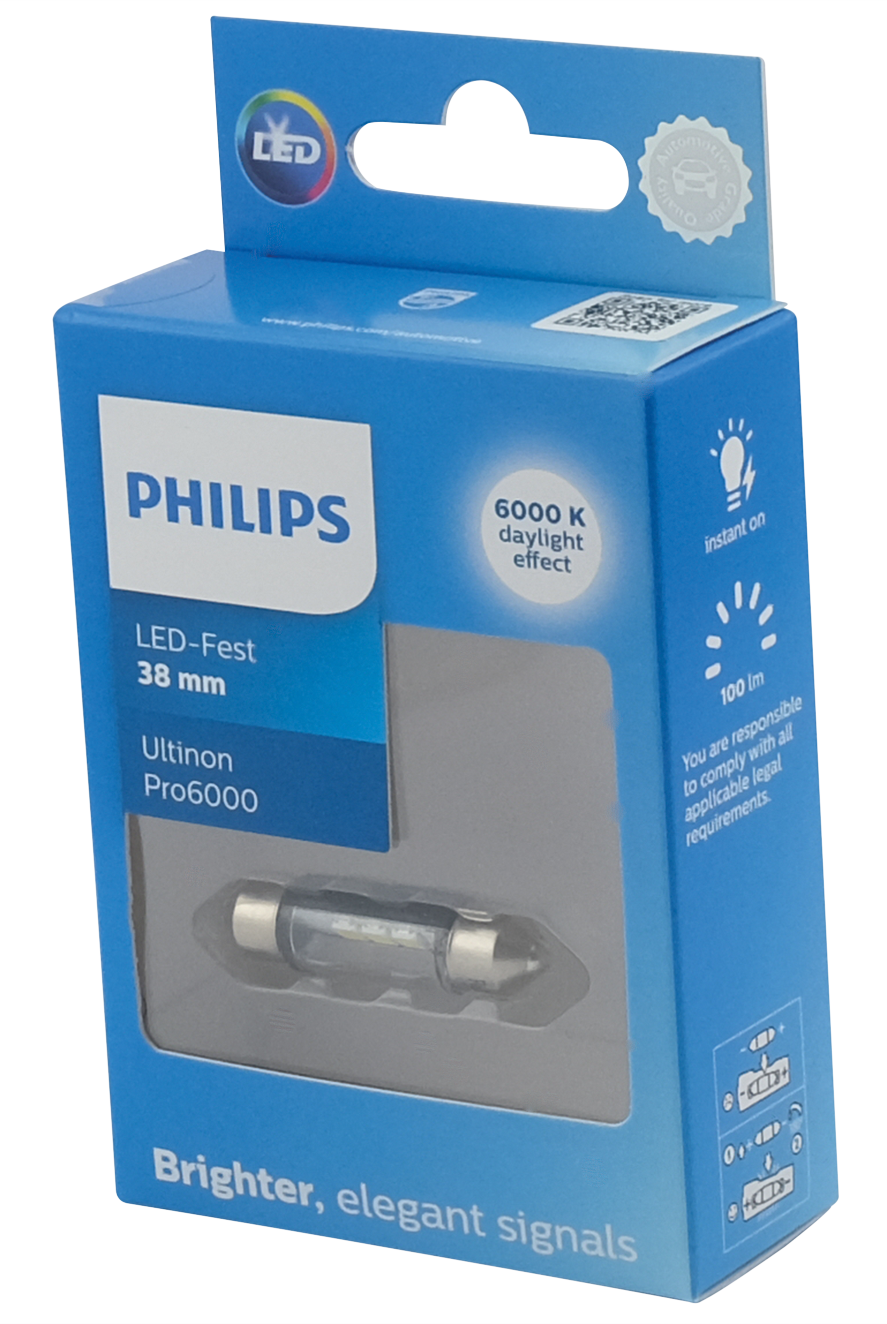 ŻARÓWKA ULTINON PRO6000SI LED C5W 38MM 4000K